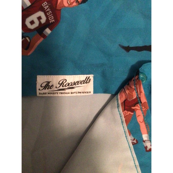 RSVLTS AC Slater Triple Threat Saved by the Bell Button Down Shirt Size Medium - Picture 5 of 8